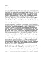 About page and introduction